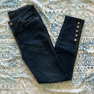 WHBM Dark Wash Skimmer Jeans